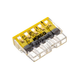 Колодка клеммная WAGO 5-ти проводная 24A с пастой 2273-245 10 шт.