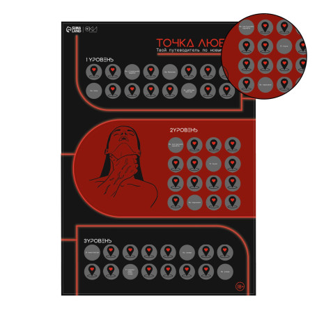 Плакат для двоих  Точка любви  со скретч-слоем - Артикул 458642