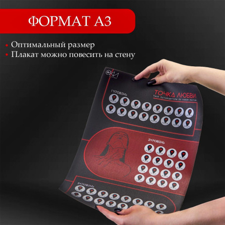 Плакат для двоих  Точка любви  со скретч-слоем - Артикул 458642