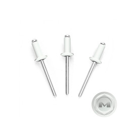 Заклепки 3.2 х 8 мм RAL 9003, сигнально-белые, 50 шт