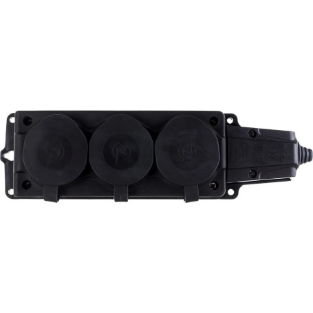 Колодка розеточная электрическая 3-х местная герметичная IP44 NE-AD - Артикул 10101030