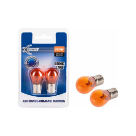 Лампы автомобильные накаливания PY21W, 12V, 21Вт, BAU15s, LONG LIFE XENITE - 2 шт