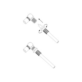 Штекер для TV (папа) угловой (4 шт)