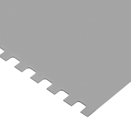 Шпатель из нержавеющей стали, 100 мм, зуб 4 х 4 мм, пластмассовая ручка - Артикул 8545311