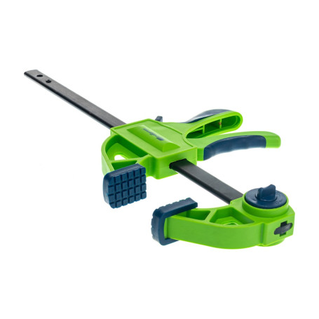 Струбцина F-образная, быстрозажимная, 200 х 70 х 420 мм, пластиковый корпус, фиксатор, двухкомпонентная рукоятка - Артикул 2056411