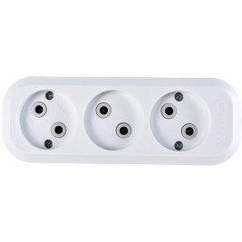 Колодка 3-х местная без заземления Makel