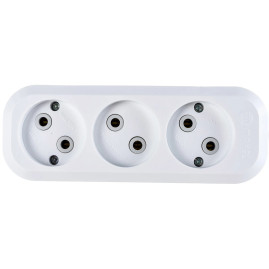 Колодка 3-х местная без заземления Makel