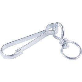 Карабин с вертлюгом тип А оцинкованный 70 мм (1 шт) №70