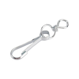 Карабин с вертлюгом тип А оцинкованный 70 мм (1 шт) №70