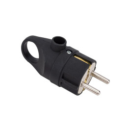 Вилка герметичная с кольцом м/з 16А IP44