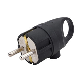 Вилка герметичная с кольцом м/з 16А IP44