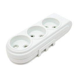 Колодка 3-х местная без заземления Ovivo