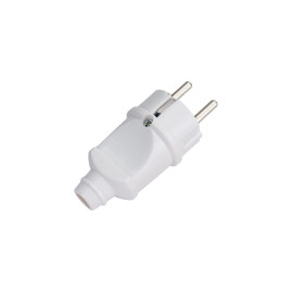 Вилка прямая с заземлением 16А