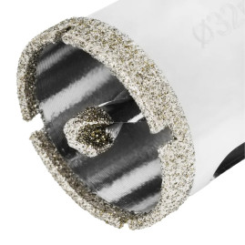 Сверло алмазное по керамограниту, 32 х 67 мм, трехгранный хвостовик