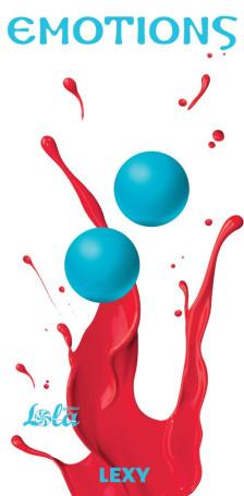 Голубые вагинальные шарики без сцепки Emotions Lexy Small - Артикул 105531