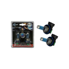 Лампа автомобильная галогеновая H11, 12V, 55Вт, PGJ19-2, 4000k, +30% яркости, Super white Xenite - 2 шт