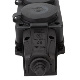 Колодка розеточная электрическая 4-х местная герметичная IP44 NE-AD