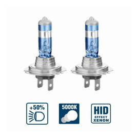 Лампа автомобильная галогеновая H7, 12V, 55Вт, 5000К, Pх26d, ATLAS AVS - 2 шт